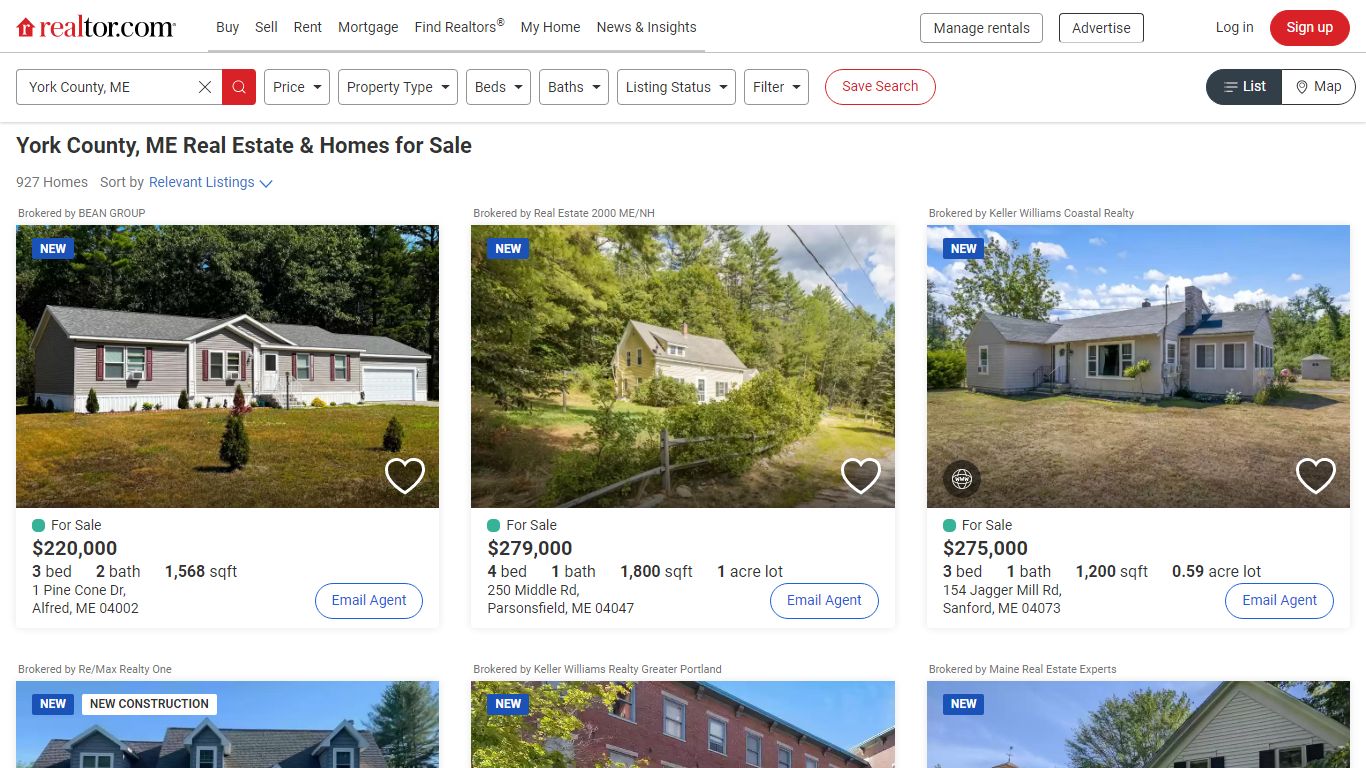 York County, ME Real Estate & Homes for Sale | realtor.com®